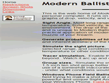 Tablet Screenshot of modernballistics.com